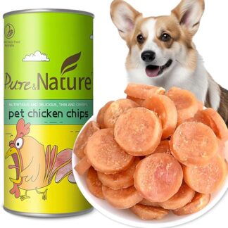 Chips di Pollo Croccanti per Cani 70g - Snack Premium Naturali, a Base di Pollo, Basso in Grasso Alto in Proteine, Ideali per Addestramento & Ricompense