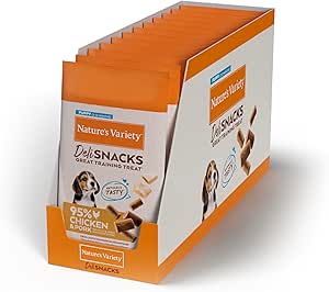 Nature's Variety Deli Snacks - per Cani Cuccioli Puppy/Junior con Pollo - 12 x 50 g