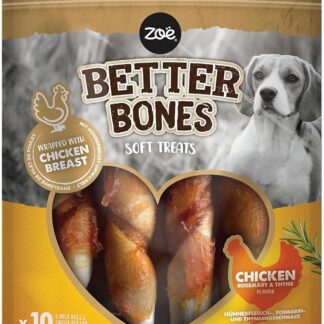 Zoë Better Bones, Pollo, Osso avvolto, 12,5 cm, 10 pezzi