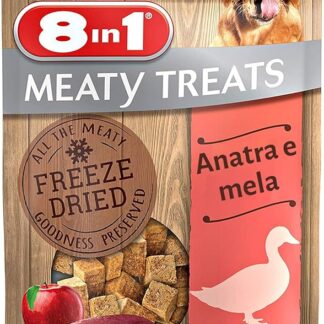 8in1 Snack di Carne Liofilizzati con Anatra e Mela, 50 g