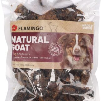 Flamingo Nature Snack POLMONE di Capra CUBETTI Piatti 150G