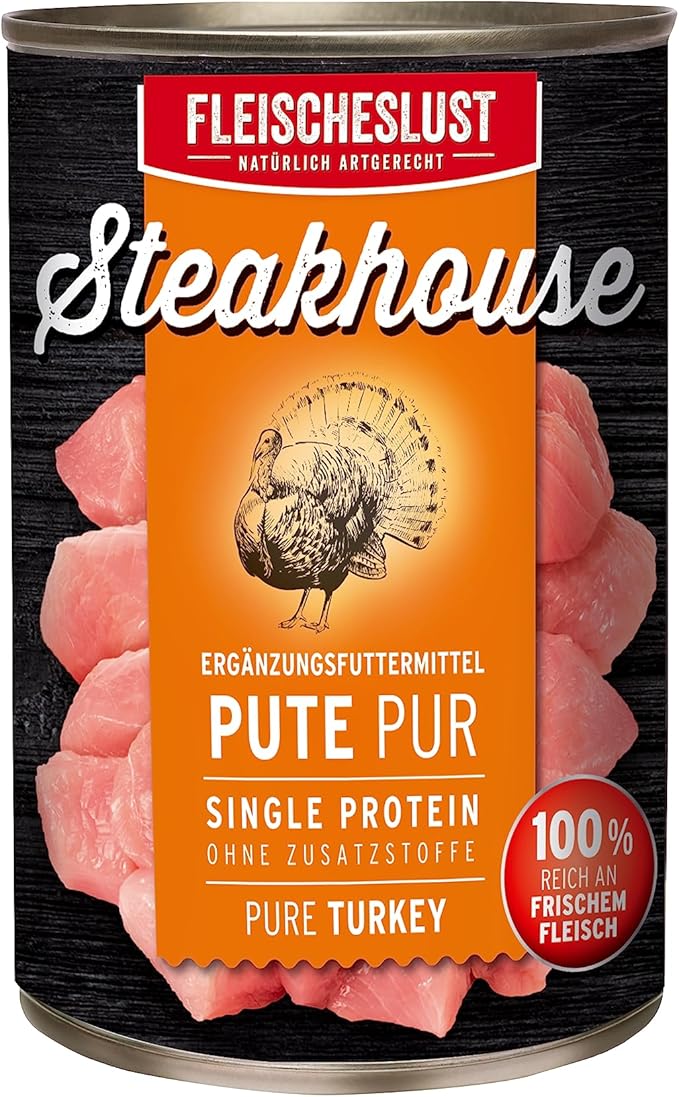 Fleischeslust Carne Lust Steak House Tacchino Pur, 1er Pack (1 X 820 G)