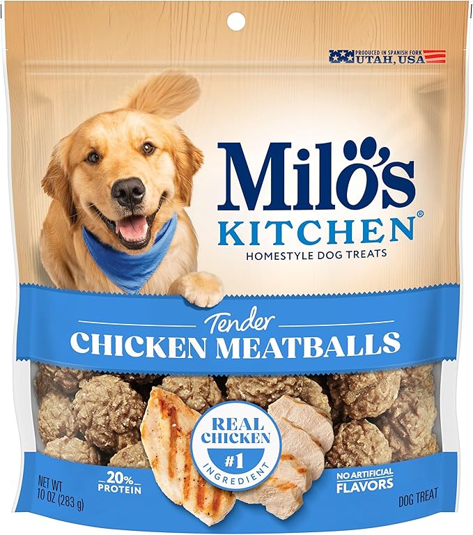 Milo'S Kitchen Pollo Polpette per cani, 10 oz