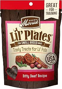 Merrick Lil Piatti Lil 'Chunky Chicken ricetta Dog Treat, 141,7 Gram