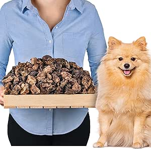 Polmoni bovini tagliati | essiccati naturalmente – Confezione da 1 kg | Delicati per cani | Alta qualità e sani | Ideale per tutte le razze di cani e taglie