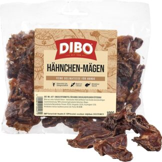DIBO DIBO - Stomaci di pollo, sacchetto da 100 g, piccolo snack o dolcetti per alimenti, cibo per cani, articoli da masticare di qualità senza prodotti chimici