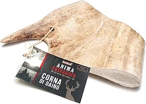 Record - Corna di Daino, Masticativo Naturale per Cani di Lunga Durata. Snack per Cani Resistenti, Senza Glutine, Additivi o Conservanti. Adatto a tutti | S, 76-150 gr