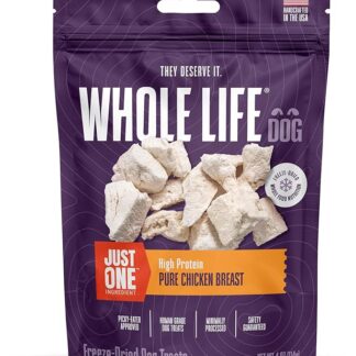 Tutta la Vita Pet Singolo ingrediente USA liofilizzati Petto di Pollo dolcetti per Cane, 113,4 Gram