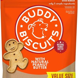 buddy Biscotti Biscotti Originale Forno Cotto dolcetti con Burro di Arachidi – 3.5 lb, 1 Pezzo