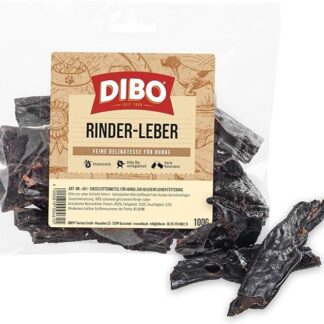 DIBO Fegato di manzo, sacchetto da 100 g, piccolo snack naturale o dolcetti per alimenti per cani, articoli da masticare di qualità senza prodotti chimici di DIBO