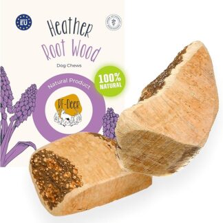 RF-Deer Radice di erica, articolo da masticare per cani Taglia L - 1 pezzo – Legno da masticare naturale Robusto giocattolo da masticare per l'igiene dentale Riduzione dello stress Snack di legno