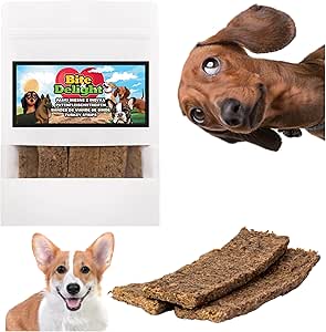 Bite & Delight 500g Strisce di Tacchino per Cani – Snack Naturale da Masticare – Strisce di Tacchino Essiccate – Facile da Digerire – Cura Dentale e Ricompensa