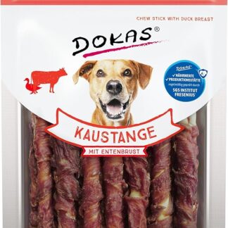 DOKAS Spuntino da masticare per cani, senza cereali, 200 g (confezione da 1)