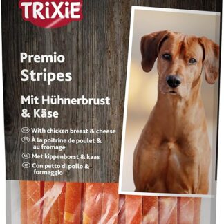 TRIXIE Strisce di Pollo e Formaggio, Senza Glutine, PREMIO, 100g