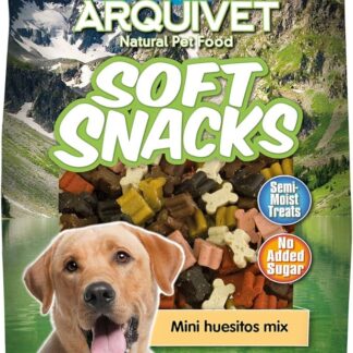 ARQUIVET Soft Snacks - Mini Ossi mix - 100 gr - Snack per cani a forma di osso piccoli - Snack per cani - Alimento complementare