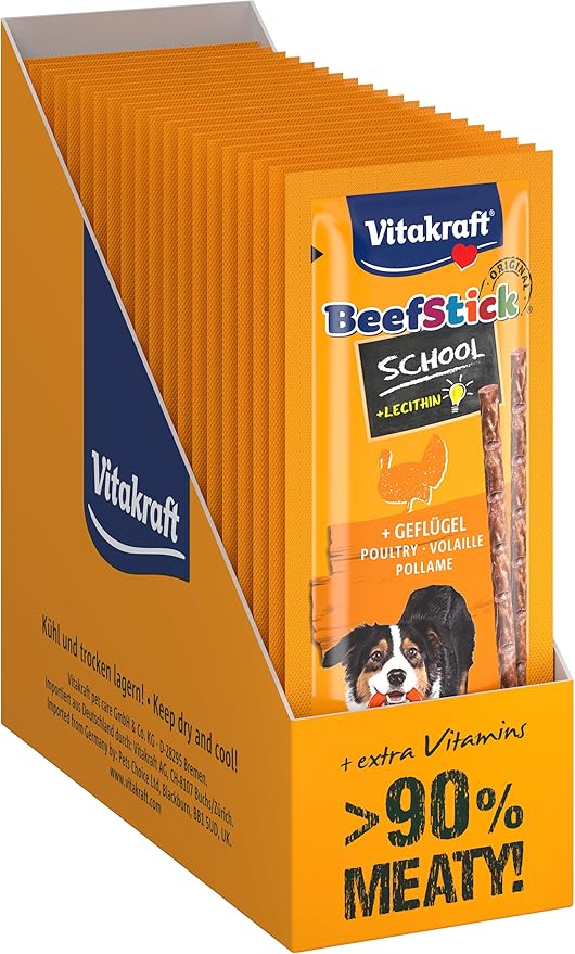 Vitakraft - Bastone di manzo per scuola, 20 g