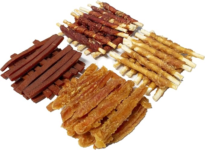 Multipack strisce e bastoncini da masticare, 4 x 150 g, per cani I