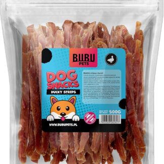 Quibropets Strisce di anatra - Cani - Ricompense naturali senza cereali, Snack per animali domestici, Premi disidratati, 545 g