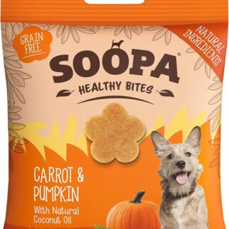 Soopa Zucca e Carota Healthy Bites Dog Treat, 50 g