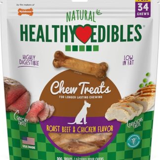 Nylabone Healthy Edibles Dog Chew Treat ossa per cani di piccola taglia fino a 6,8 kilogram