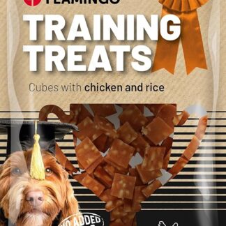 Flamingo Snack per L'ADDESTRAMENTO CUBETTI Pollo & Riso 60G
