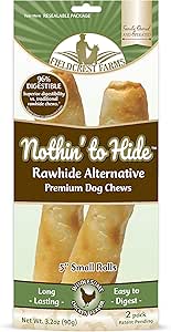 Fieldcrest Farms Nothin' to Hide, Confezione da 2 Rotoli di Pollo da Masticare, 90 G