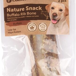 Bastoncini per cani – Costina di bufalo – 12cm – 120g – snack naturale e robusto