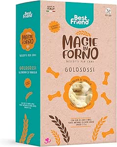 Best Friend - Biscotti Per Cani Magie in Forno. Snack per Cani Naturali, Altamente Digeribili e Senza Coloranti Artificiali. Masticativi con Omega 3 e 6 | Vaniglia, 1 kg