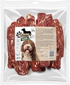 Mr. Pretzel Snack per cani da 500 g, strisce morbide di anatra e merluzzo, snack da masticare sano per tutte le razze, senza cereali, senza additivi, ideale come ricompensa e per allenamento