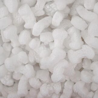 Magicwater Supply - 1,5 mt - Arachidi da imballaggio riciclate antistatiche a forma di osso di cane bianco - Cuscino compostabile e biodegradabile per la spedizione - Resistente alla polvere e