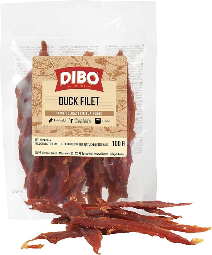DIBO Duck Filet 100 g sacchetto – il delizioso snack da masticare per cani