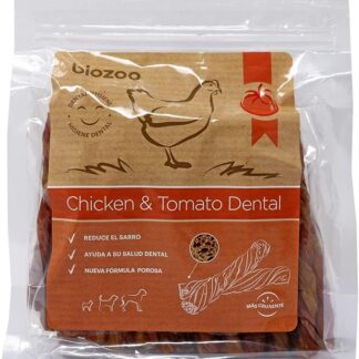 Biazoo Dental Pollo e Pomodoro 500 gr Snack per cani adatto a tutte le razze e dimensioni. Aiuta l'igiene dentale