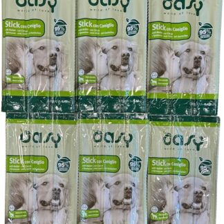 Oasy STICK snack per cani cuccioli e adulti PROMOZIONE gusto CONIGLIO | 6 confezioni da 3x12 grammi