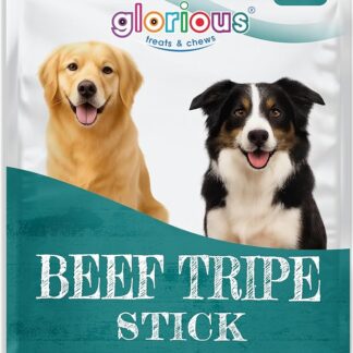 All Natural Dog Chew - Bastone croccante per trippa di manzo da 15 cm, (100 grammi), il prodotto è digeribile al 100% e contiene proteine, prodotto senza additivi artificiali