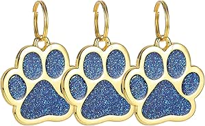 balacoo 3 Pz Piastrina per Cani da Compagnia Etichetta del Telefono del Gatto Targhette per Animali Domestici Piastrine Incise Tag Cucciolo Personalizzato Vuoto Pendente Lega di Zinco