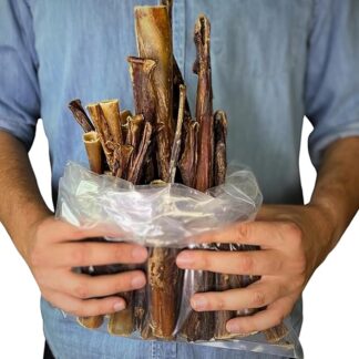 BREERs - Spuntino per cani secchi da 0,5 kg, produzione tedesca | Ziemer del bue spuntino per cani grandi, piccoli e cuccioli | articolo da masticare pulisce e rafforza la dentatura