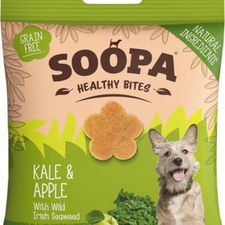 Soopa 11S0HB02, Bastoncini per i denti per cani, al gusto di verza/mela, 50 gr
