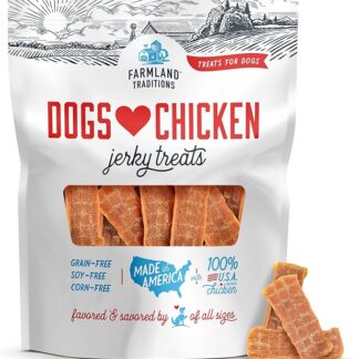Farmland Traditions USA Made Chicken Jerky Dog Treats, 3 Lb. by Farmland Traditions