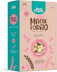 Best Friend - Biscotti Per Cani Magie in Forno. Snack per Cani Naturali, Altamente Digeribili e Senza Coloranti Artificiali. Masticativi ideali anche per cuccioli | Latte, 1 kg