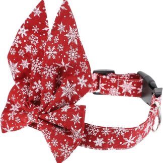 TOYZFRIENDY Collare Regolabile per Natalizio Accessorio Decorativo in Cotone e Traspirante per Feste Natale e Speciali