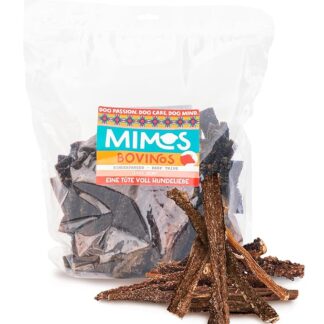 MIMOS Bovini secchi per cani, 1000 g, articolo da masticare per cani senza cereali, senza additivi artificiali, snack da masticare delicatamente secchi per cani