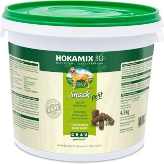 GRAU L’originale HOKAMIX30 Snack Petit, Lo snack salutare con 30 importanti erbe selezionate, integratore alimentare per cani, 1 confezione da 4,5 g