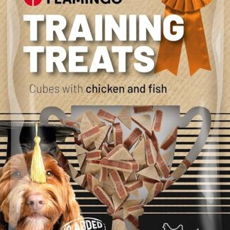 Flamingo Snack per L'ADDESTRAMENTO CUBETTI Pollo & Pesce 60G