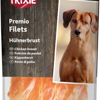 TRIXIE Leckerli Premium 31532 - Filetti di Pollo per Cani, Senza glutine, Senza Cereali e Zucchero, gustosi ricompensa per Allenamento e casa