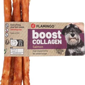 Flamingo Boost Bastoncini con Salmone E COLLAGENE 12,5CM 5PZ