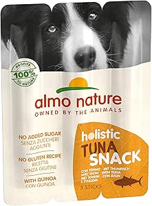 almo nature Holistic Snack, Snack per Cani Adulti con Tonno - Confezione da 600 g (20 x 30 g)