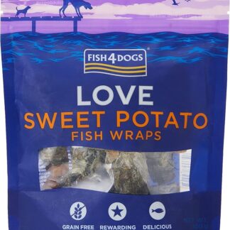 Fish4Dogs Sweet Potato Fish Wraps - Confezione da 100 g