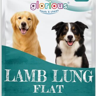 All Natural Dog Chew Polmone di agnello (piatto (250 grammi)), il prodotto è di lunga durata e 100% digeribile, contiene proteine elevate, prodotto senza additivi artificiali