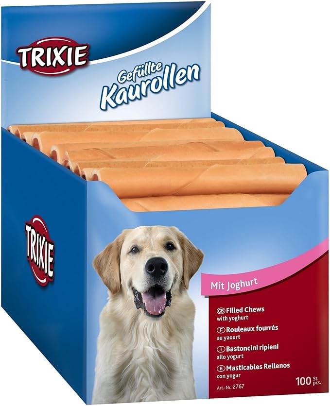 Trixie - Bastoncini ripieni per cani (16 cm) (Yogurt)