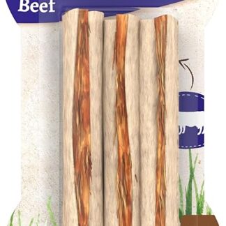 8in1 Delights Beef Sticks - Bastoncini da masticare sani per cani sensibili, manzo di alta qualità avvolto in pelle di mucca, 3 pezzi